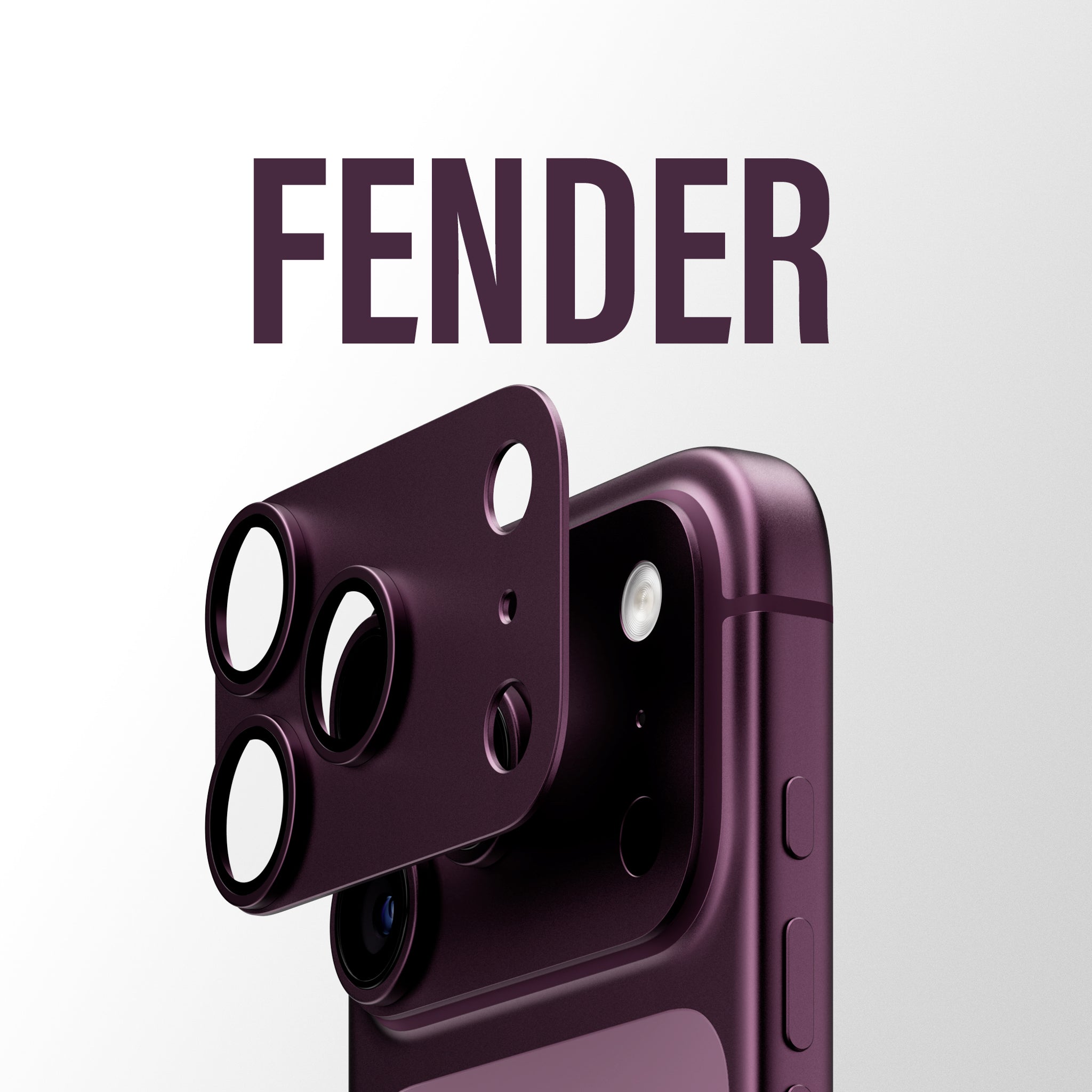 PanzerGlass® Fender Kamerabeskytter Dark Cherry iPhone 18 Pro